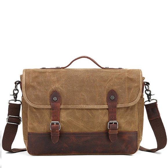 Waxed Canvas Vintage Messenger bag - Picture 9 of 9